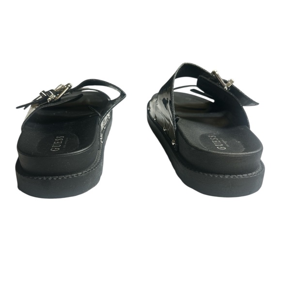 Guess Black Slide Sandals with Buckles Size 11 - Picture 4 of 6